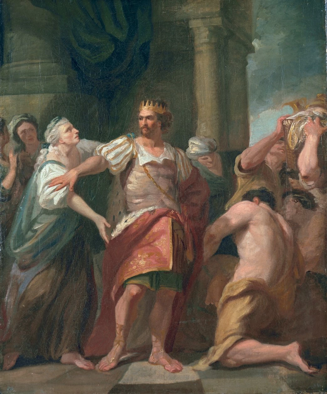 Edoardo il Confessore che spoglia sua madre dei suoi effetti